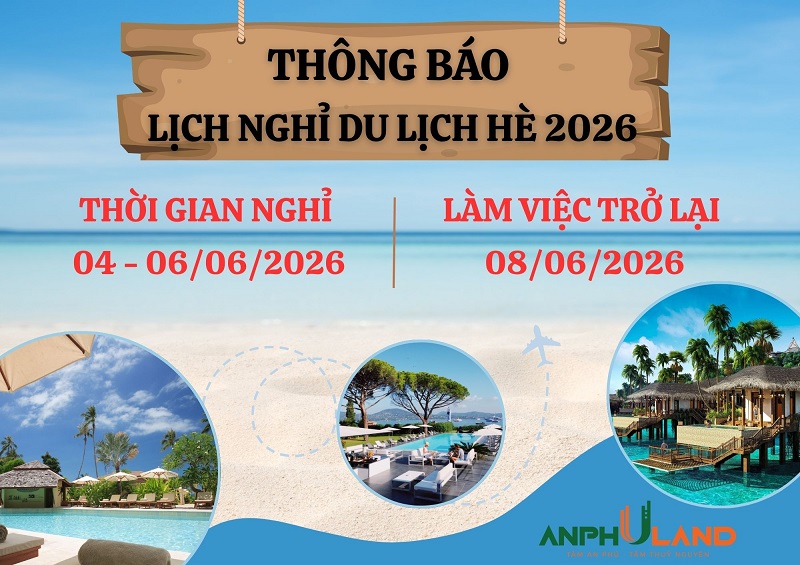 Thông báo lịch nghỉ du lịch hè 2026